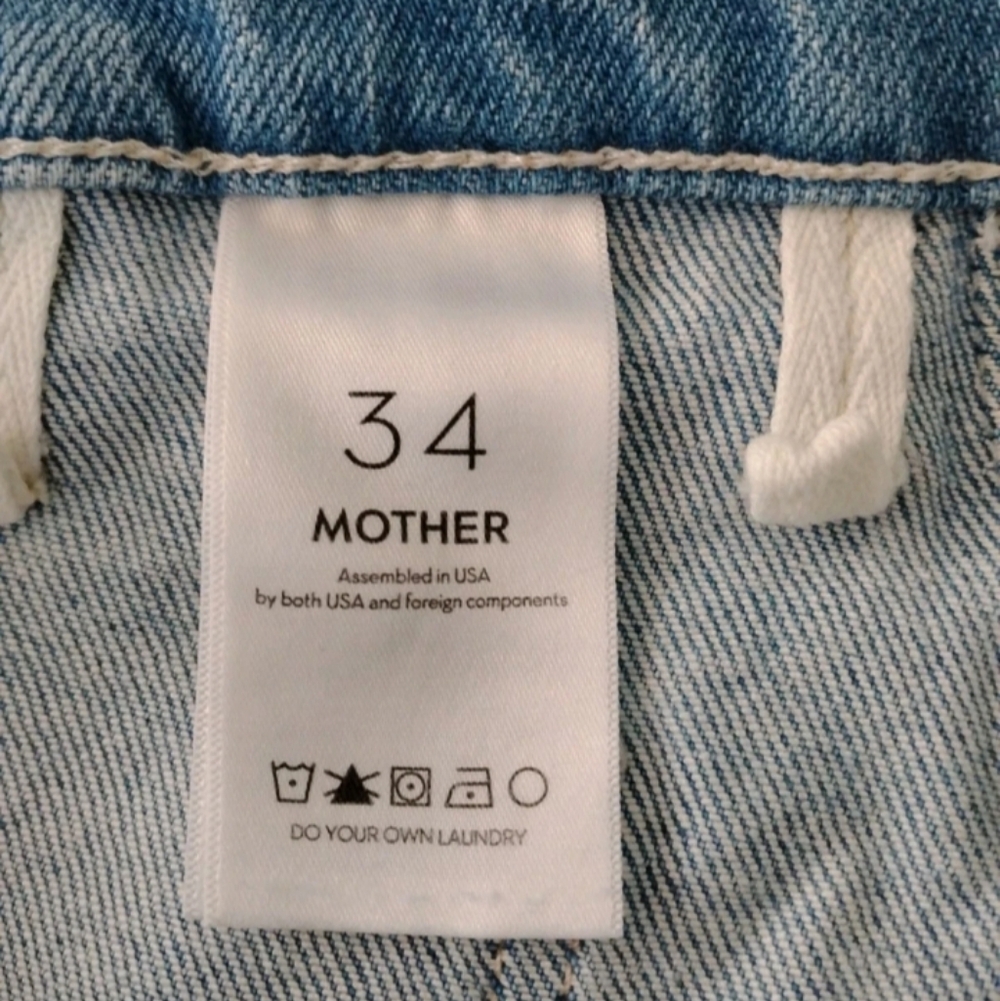 Mother Jeans Hustler Patch Pocket Ankle Women's Size 34 - Picture 6 of 9